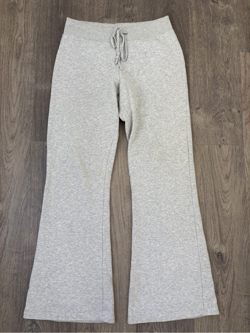 Brandy Melville Heather Gray Fleece-Lined Flare Sweatpants